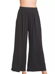 Zenana Elastic Waist Comfy Lounge Pants