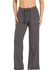 Zenana Ribbed Drawstring Lounge Pants