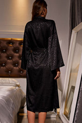 Leopard Satin Robe D'Journè Fashion