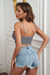 Lined V Neck Lace Bralette D'Journè Fashion