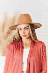 Wild Flat Brim Fedora Fashion Hat