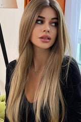 13*2" Long Straight Lace Front Synthetic Wigs 26" Long 150% Density D'Journè Fashion
