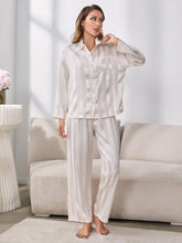 Button-Up Shirt and Pants Pajama Set D'Journè Fashion