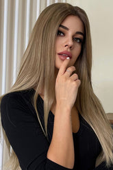 13*2" Long Straight Lace Front Synthetic Wigs 26" Long 150% Density D'Journè Fashion