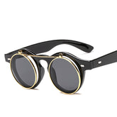 Round Steampunk Flip Cover Sunglasses D'Journè Fashion