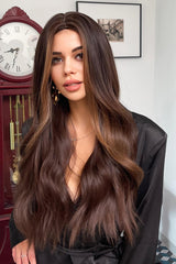Full Machine Long Wave Synthetic Wigs 26'' D'Journè Fashion