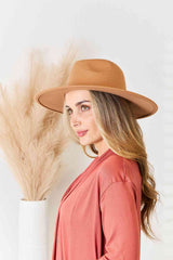 Wild Flat Brim Fedora Fashion Hat
