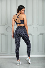 Leopard Sports Bra and Leggings Set D'Journè Fashion