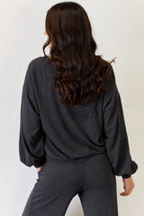 Ultra Soft Button Up Long Sleeve Lounge Cardigan