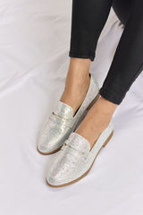 Posh Rhinestone Point Toe Loafers