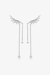 Platinum-Plated Crawl Earrings