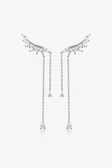 Platinum-Plated Crawl Earrings