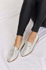 Posh Rhinestone Point Toe Loafers