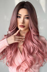 Fashion Wave Synthetic Long Wigs in Pink 26'' D'Journè Fashion