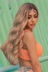 13*2‘’ Lace Front Wigs Synthetic Long Wave 26'' 150% Density D'Journè Fashion