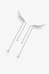 Platinum-Plated Crawl Earrings