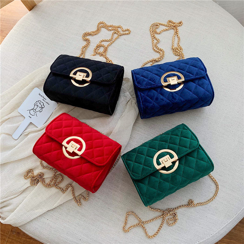 Velvet Mini Crossbody Bags D'Journè Fashion