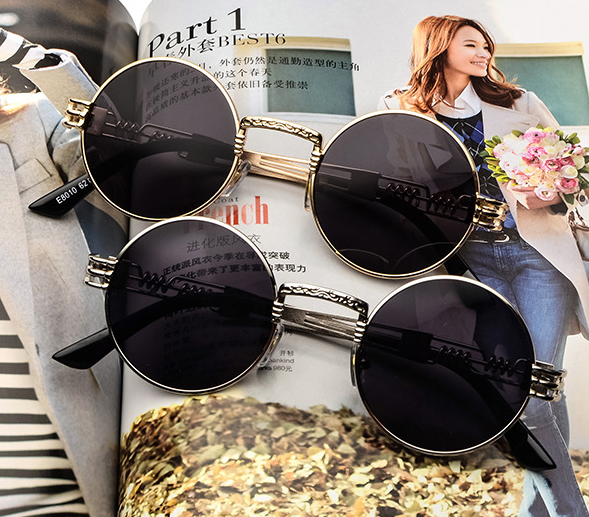 Retro Gothic Steampunk Mirror Sunglasses D'Journè Fashion