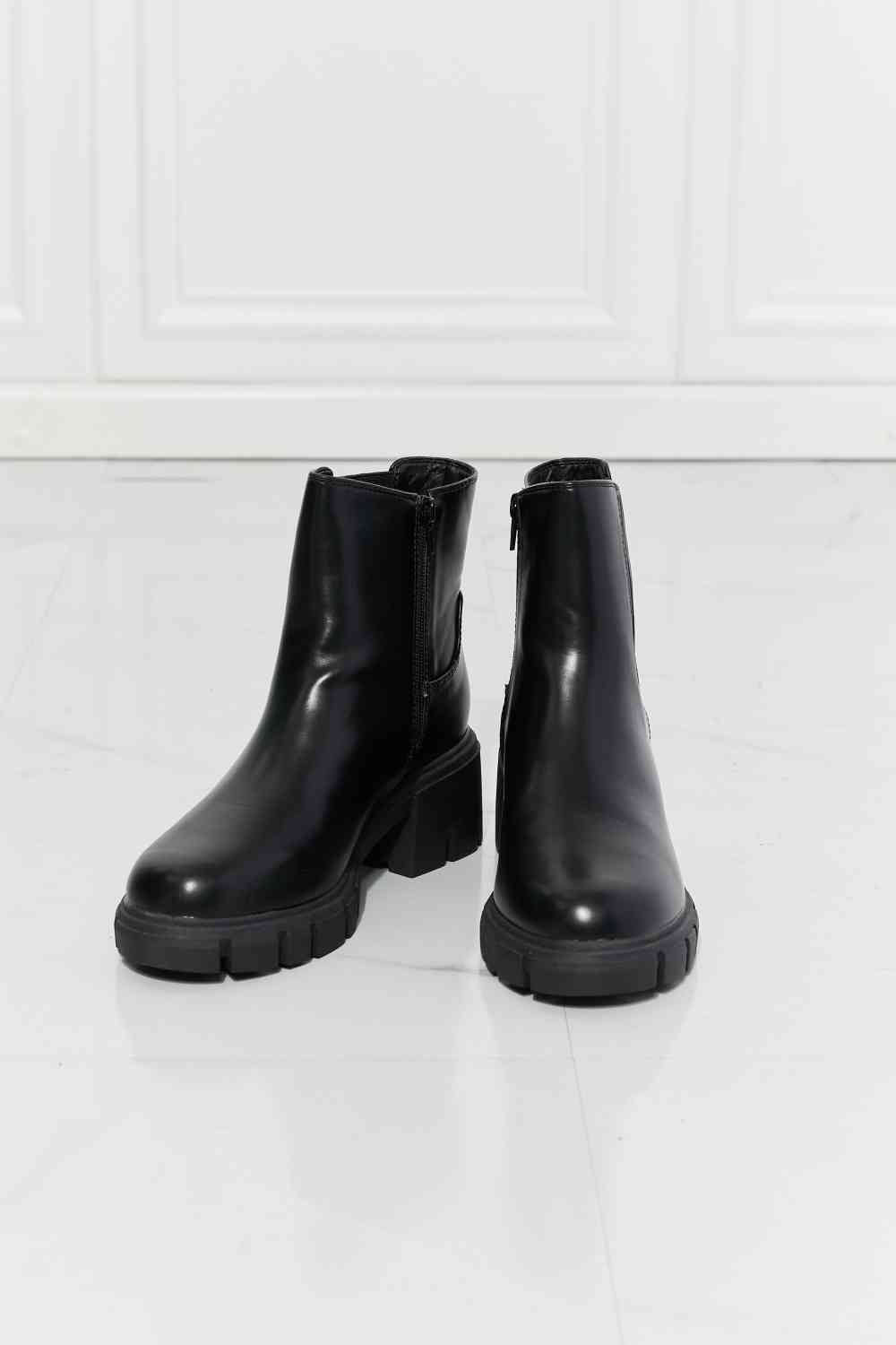What It Takes Lug Sole Chelsea Boots in Black