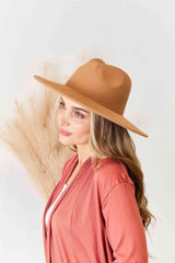 Wild Flat Brim Fedora Fashion Hat