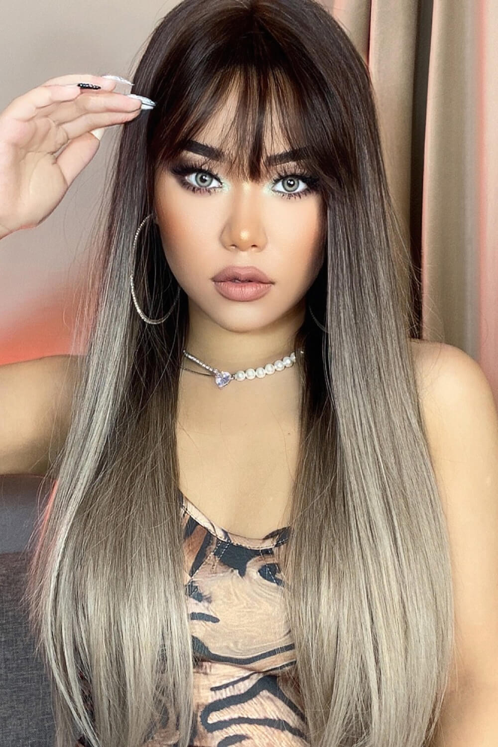 Long Straight Synthetic Wigs 26'' D'Journè Fashion