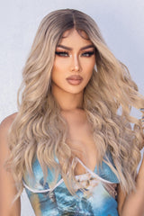 13*2" Wave Lace Front Synthetic Wigs in Gold 26" Long 150% Density D'Journè Fashion