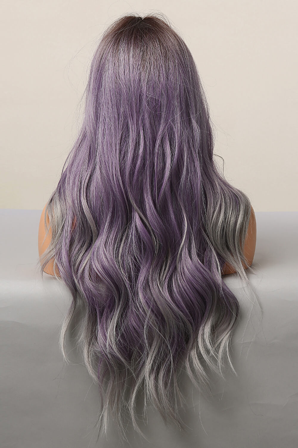 Elegant Wave Full Machine Synthetic Wigs in Purple 26'' D'Journè Fashion