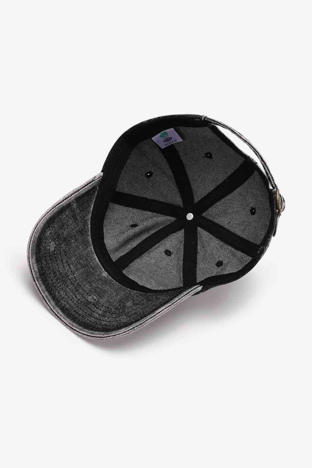 Army green baseball cap front view