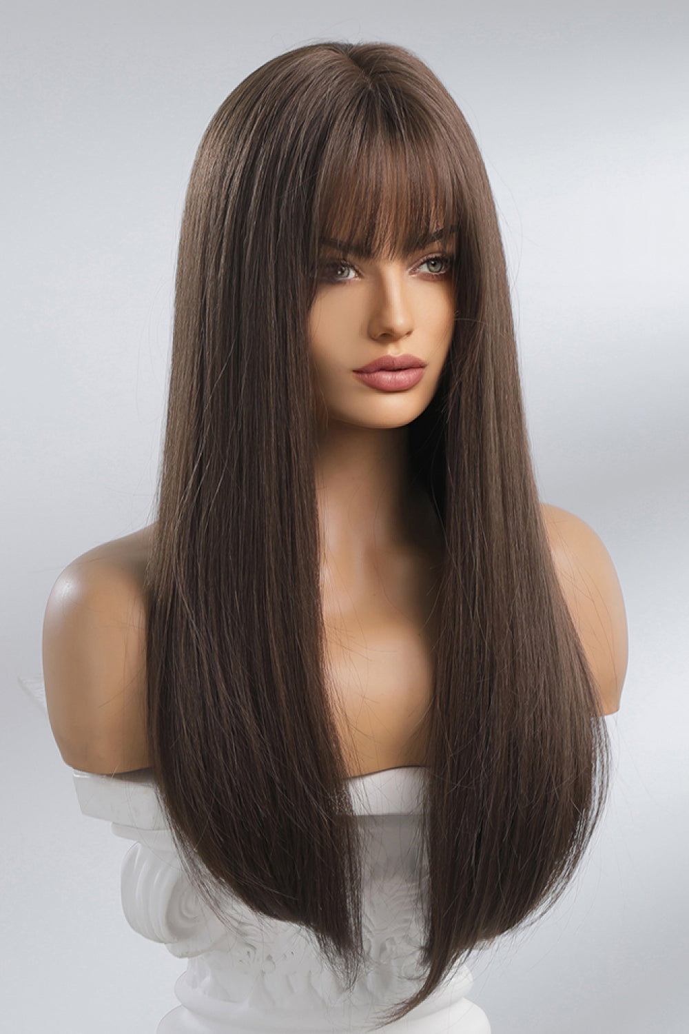 Full Machine Long Straight Synthetic Wigs 26'' D'Journè Fashion
