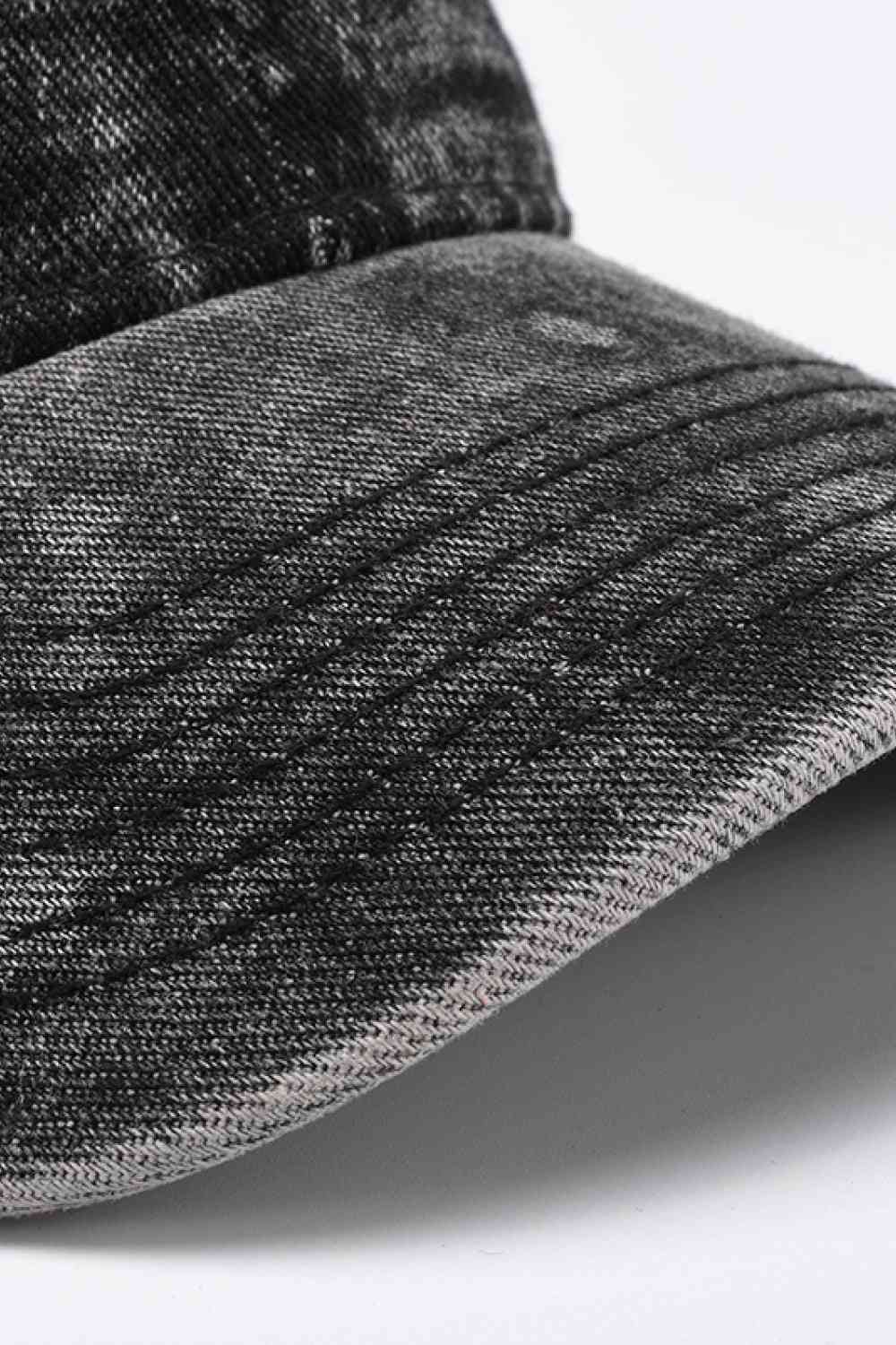 Tiffany blue cotton cap angled view