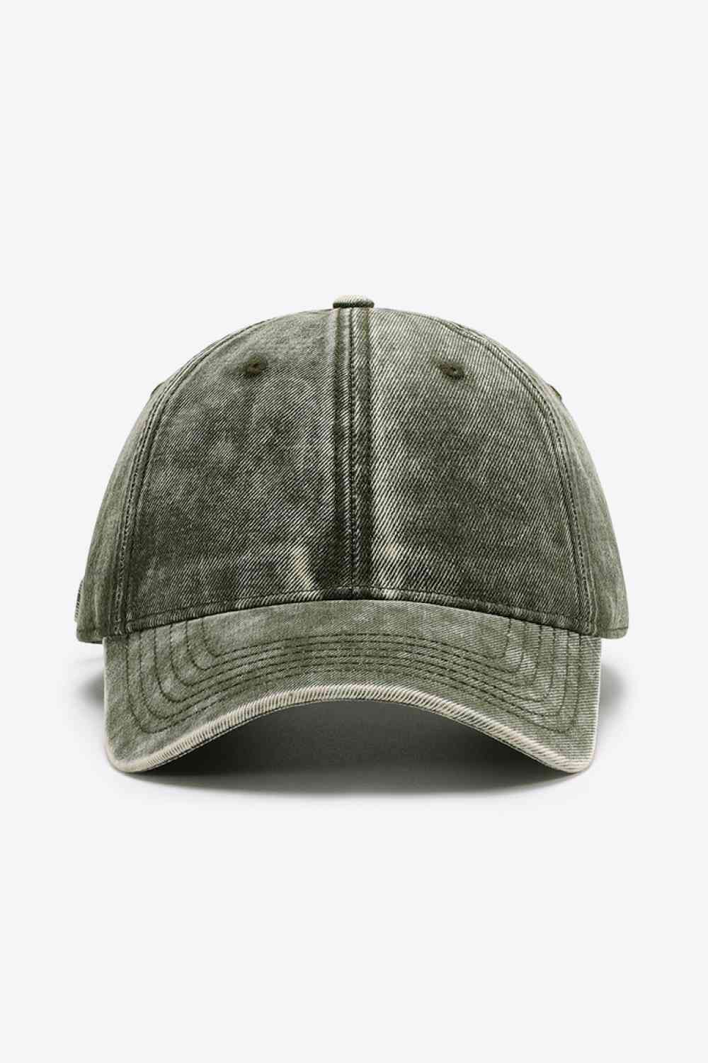 Baseball cap worn texture fabric close up