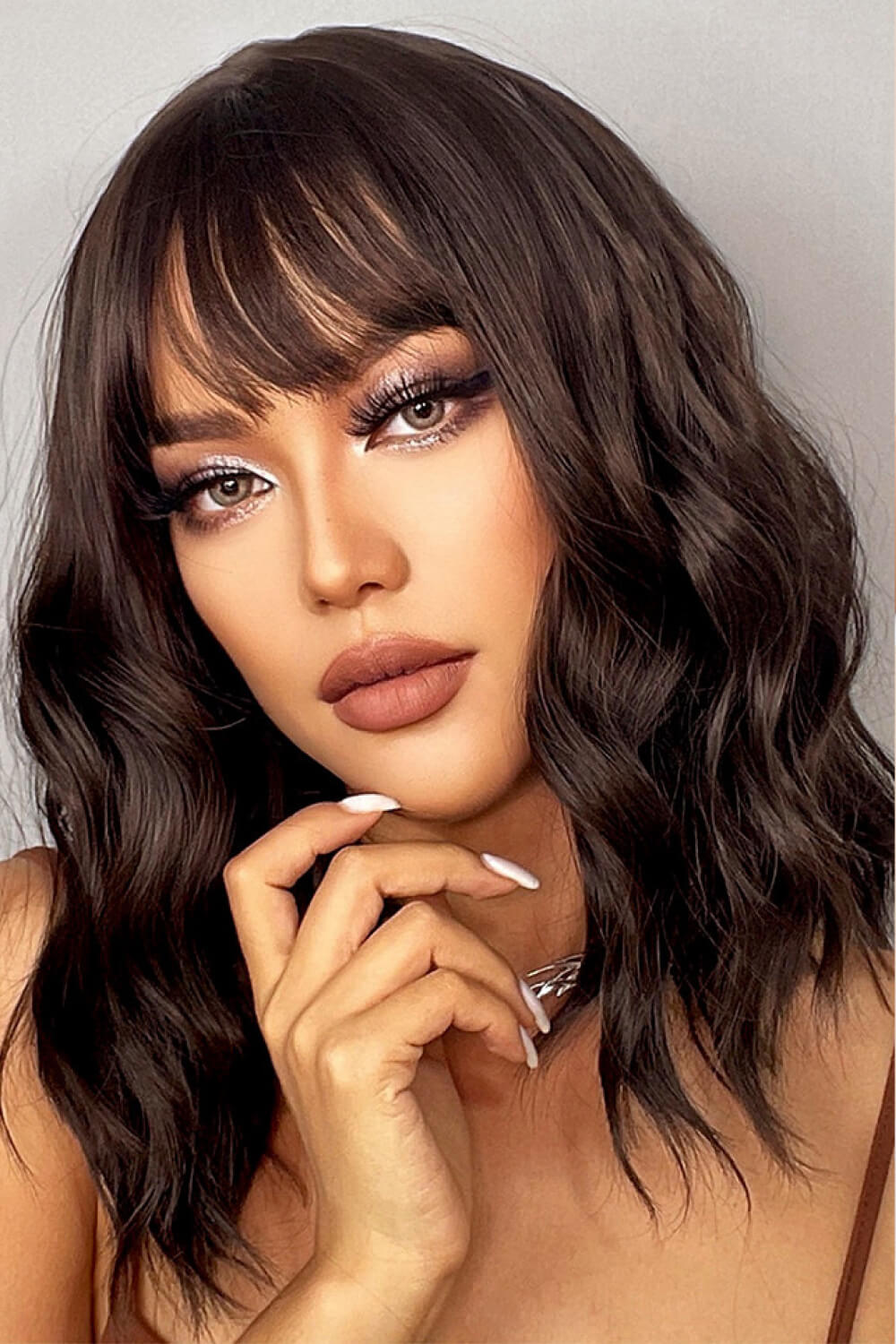 Natural Looking Synthetic Full Machine Bobo Wigs 12'' D'Journè Fashion