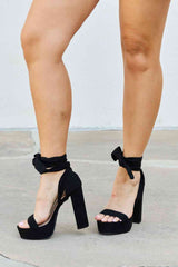 Never Look Back Lace Up Heels