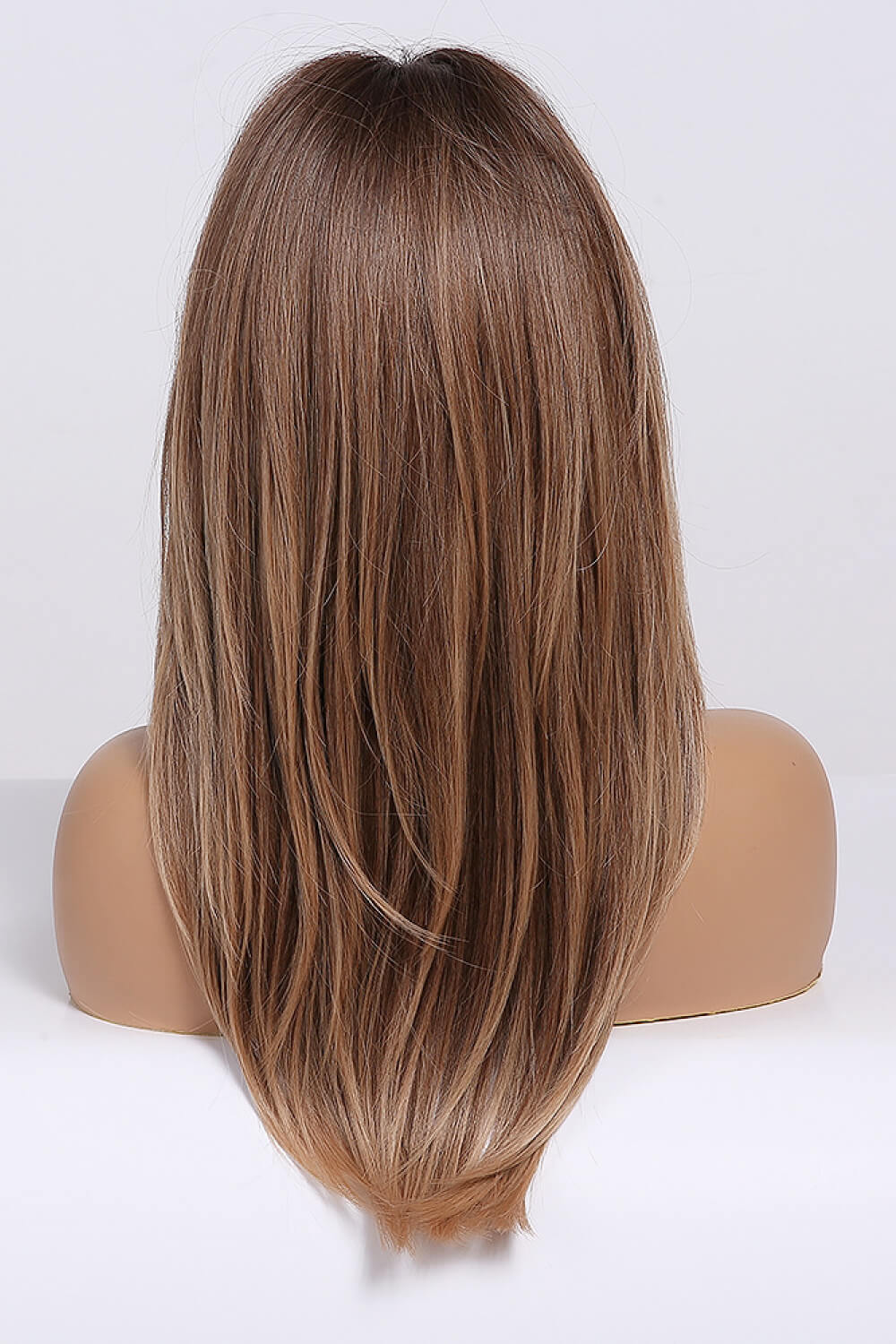 24 inch wavy wig full-length view on mannequin